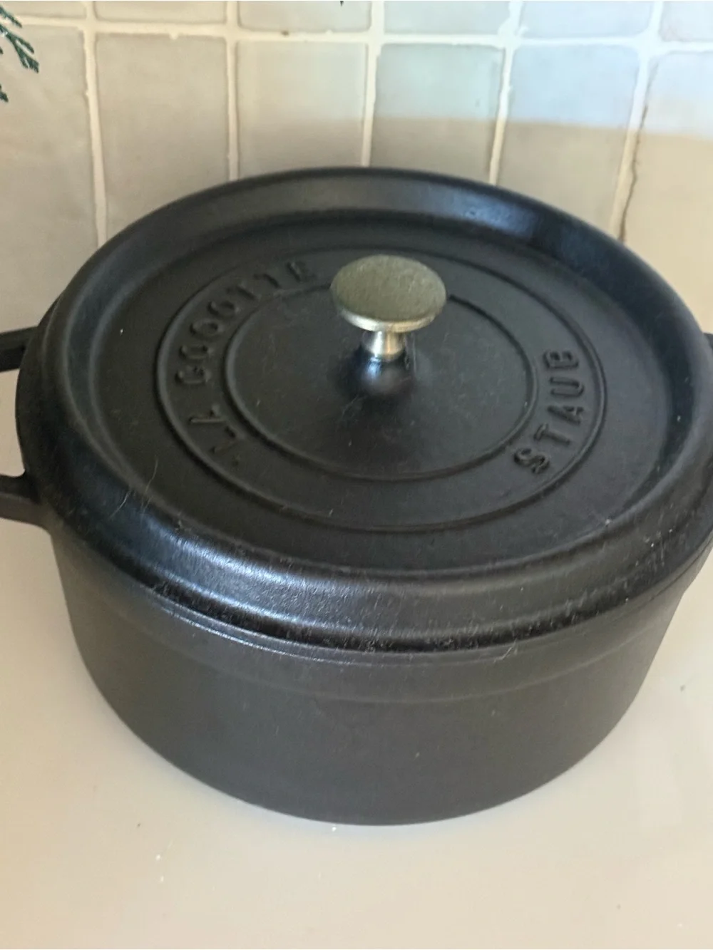 Staub Cast Iron Dutch Oven with Lid - Black